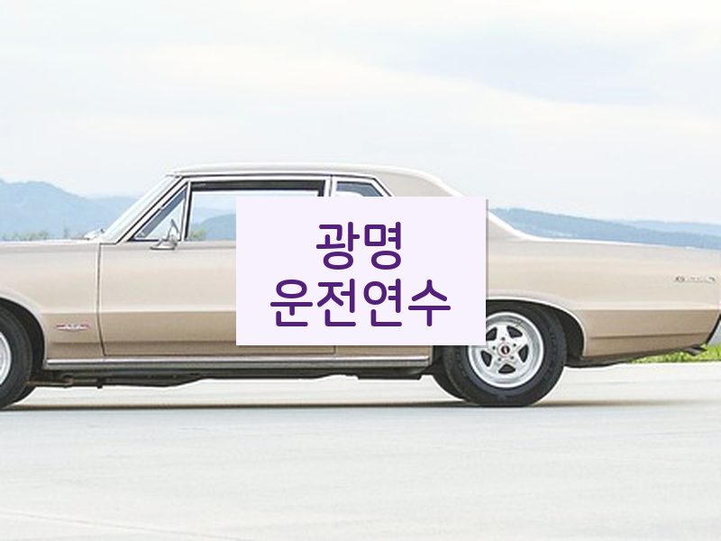 광명운전연수 후기