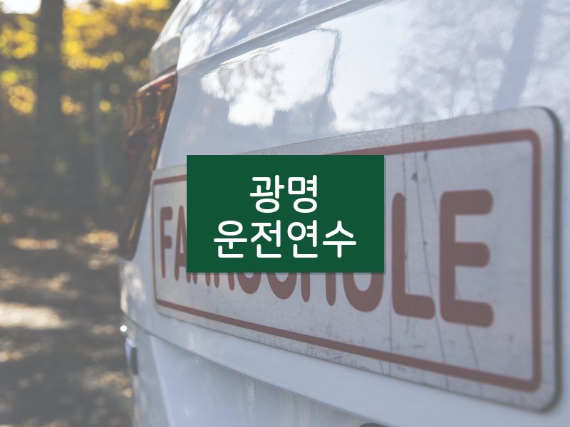 광명운전연수 후기