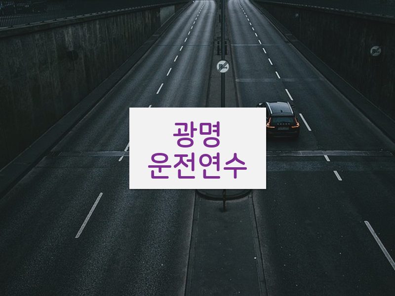 광명운전연수 후기