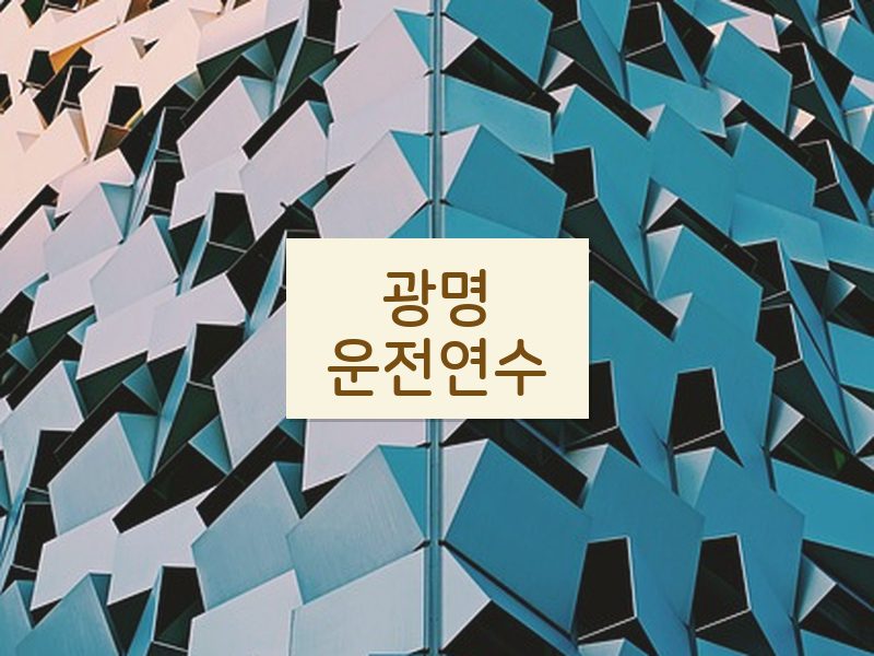광명운전연수 후기