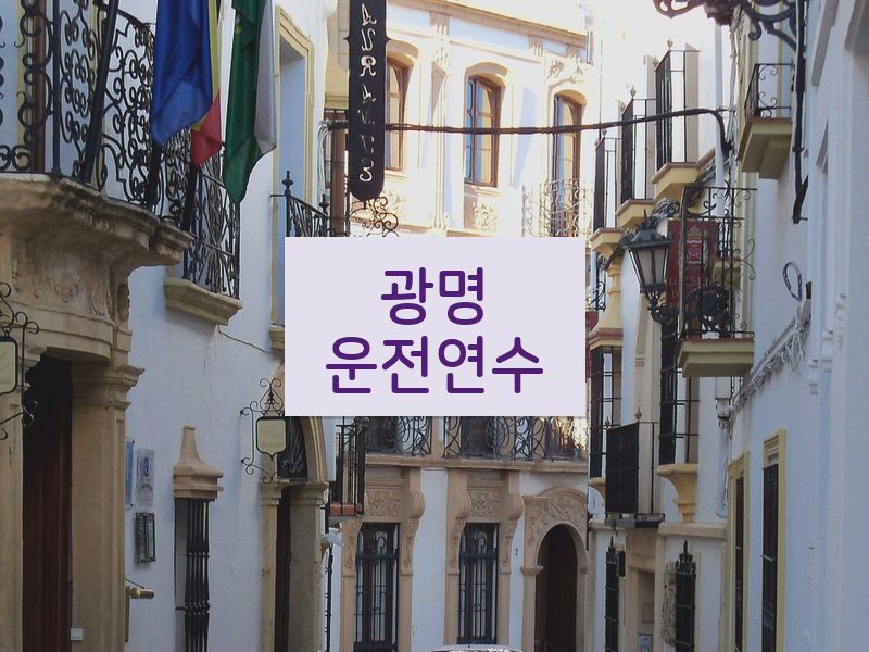 광명운전연수 후기