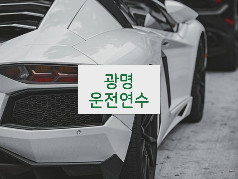 광명운전연수 후기