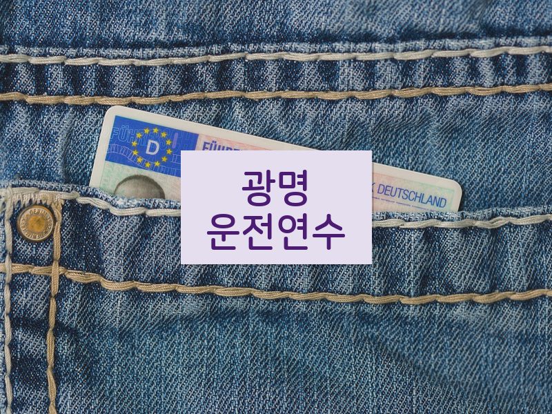 광명운전연수 후기