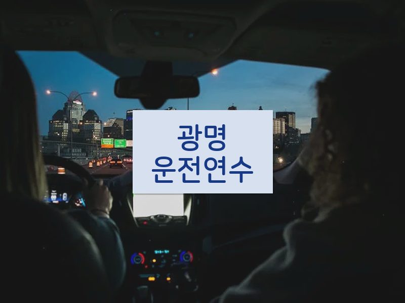 광명운전연수 후기