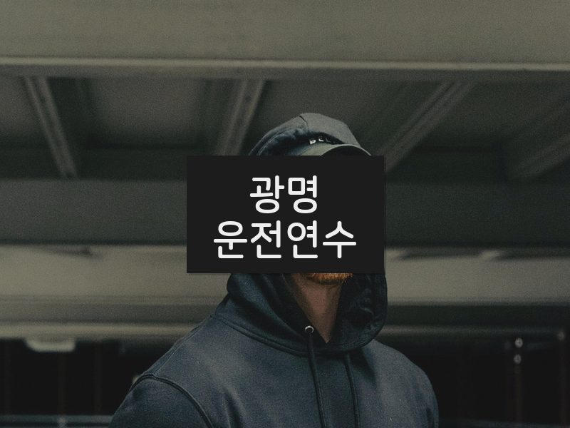 광명운전연수 후기