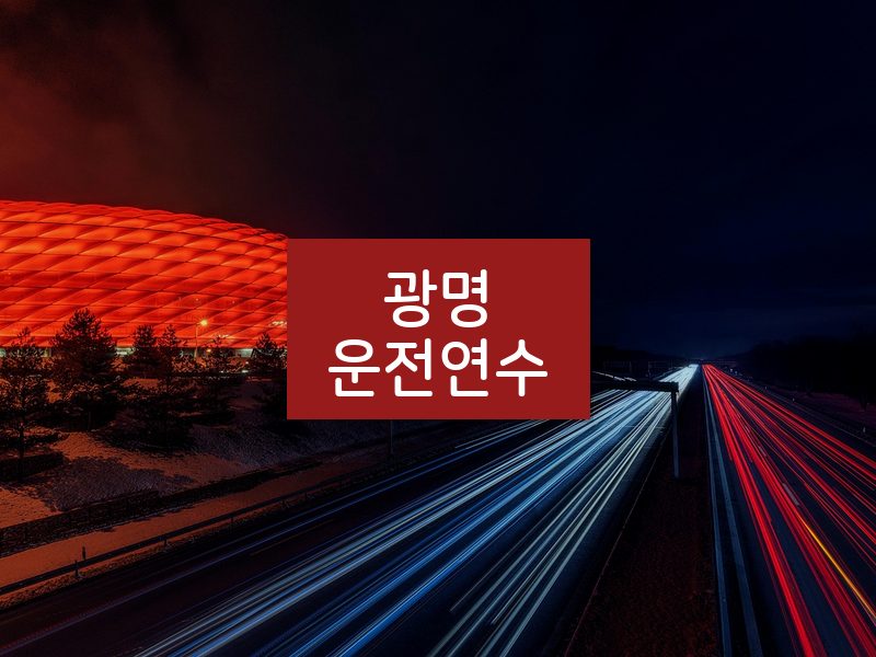 광명운전연수 후기