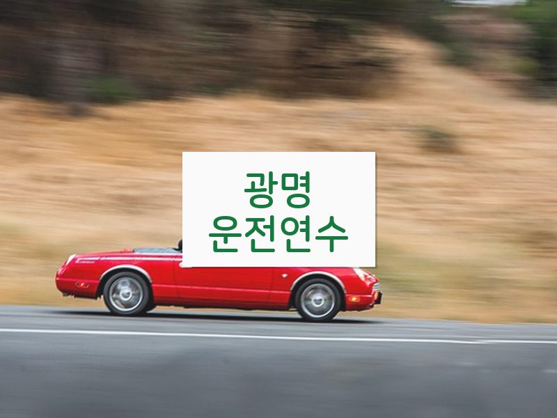 광명운전연수 후기