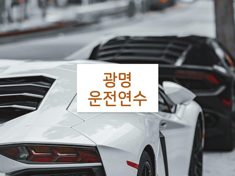 광명운전연수 후기
