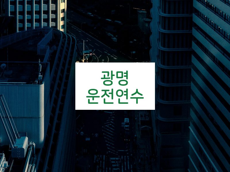 광명운전연수 후기