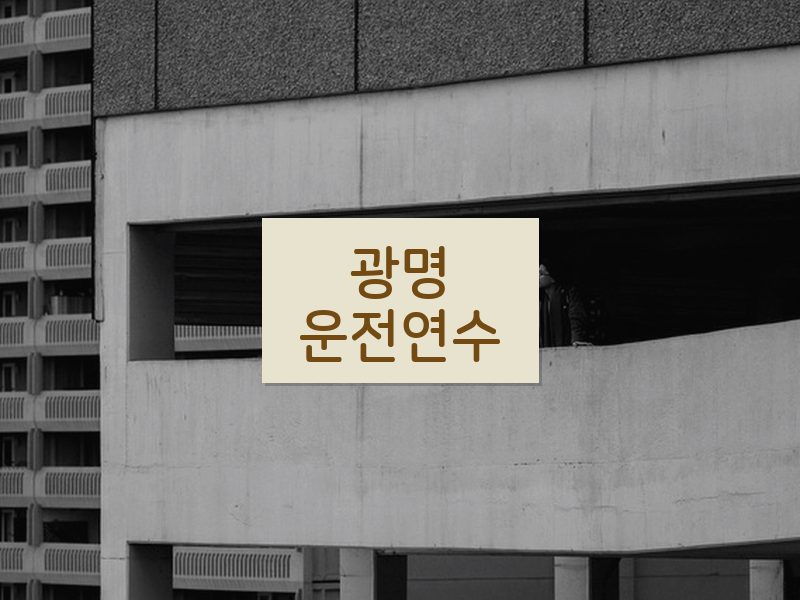 광명운전연수 후기