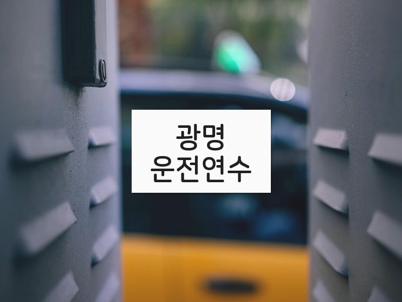광명운전연수 후기