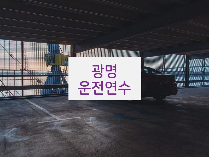 광명운전연수 후기