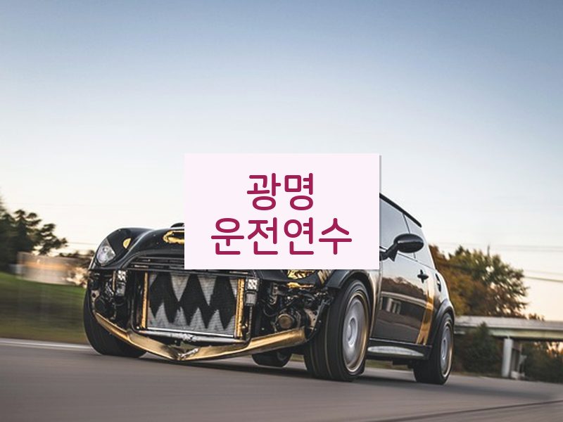 광명운전연수 후기