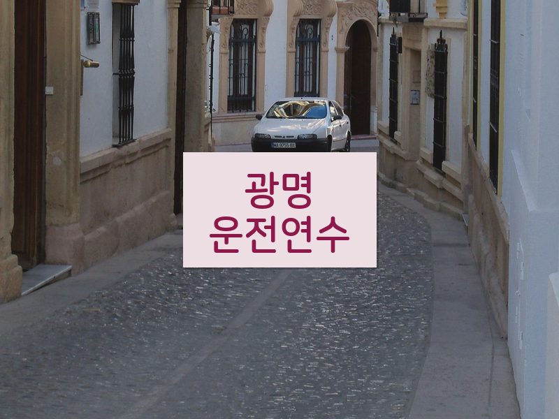 광명운전연수 후기