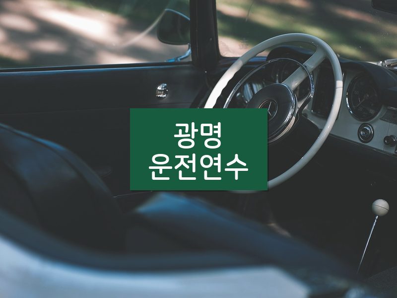 광명운전연수 후기