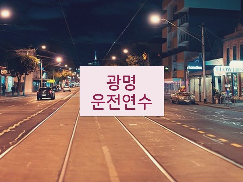 광명운전연수 후기