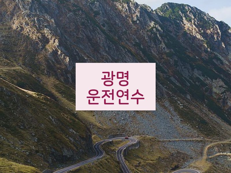 광명운전연수 후기