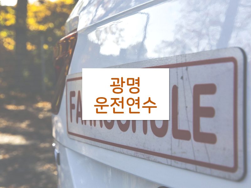 광명운전연수 후기