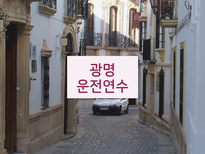 광명운전연수 후기