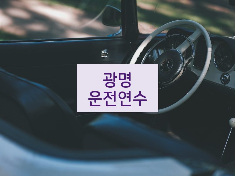 광명운전연수 후기