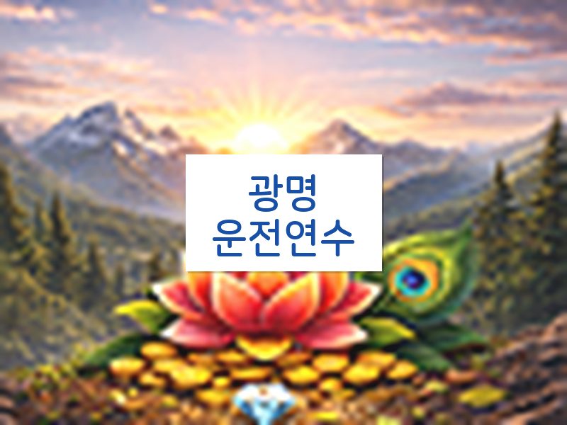 광명운전연수 후기