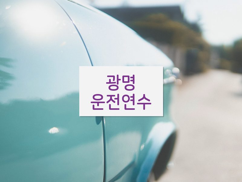 광명운전연수 후기
