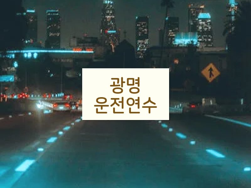 광명운전연수 후기