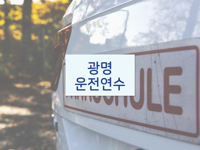 광명운전연수 후기