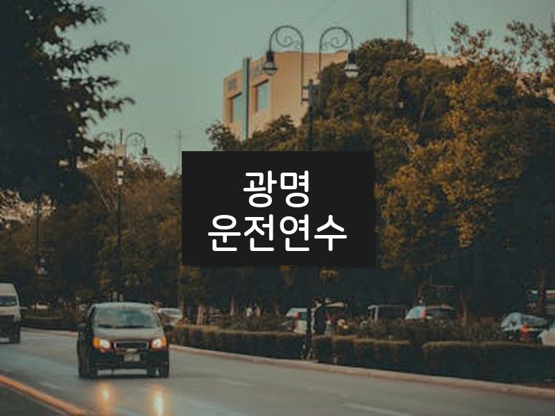 광명운전연수 후기