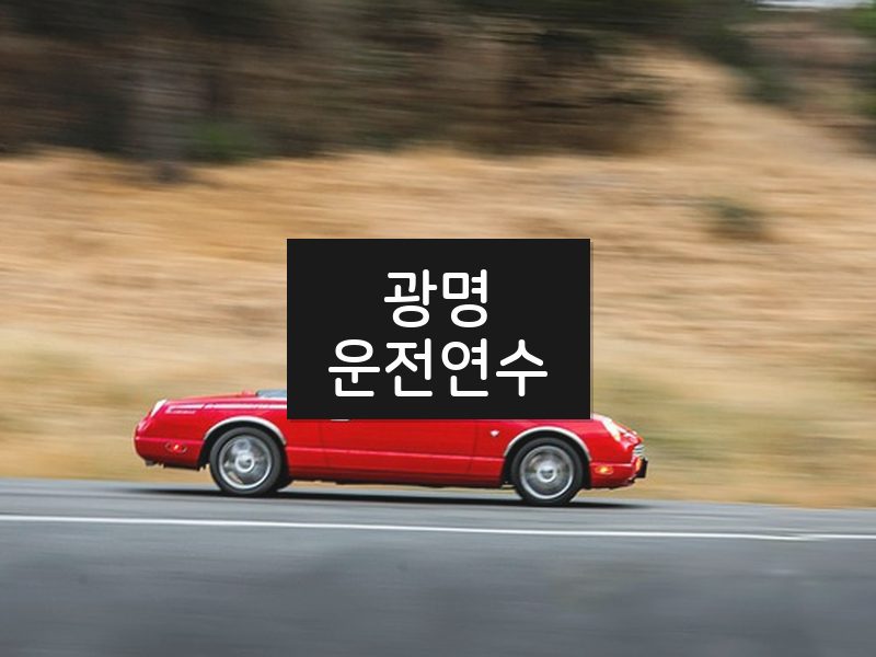광명운전연수 후기
