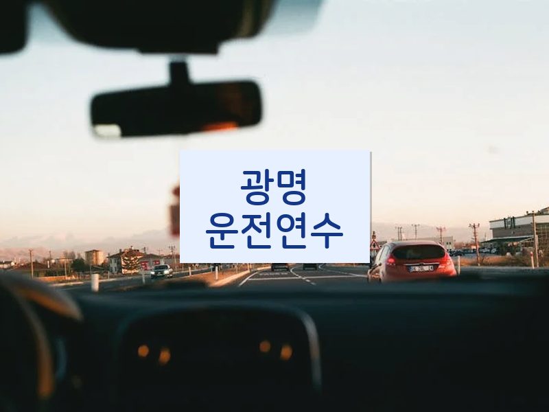 광명운전연수 후기