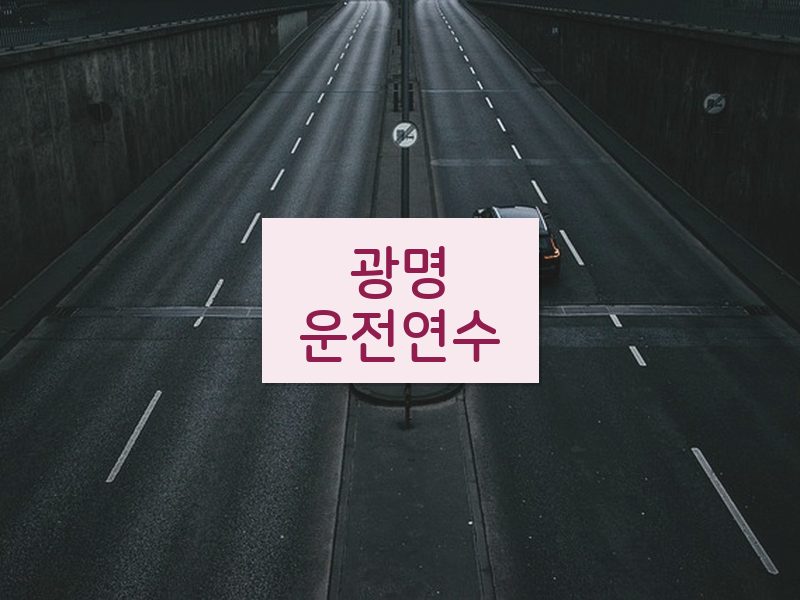 광명운전연수 후기