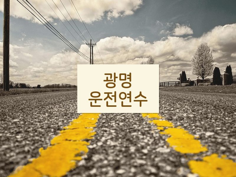 광명운전연수 후기