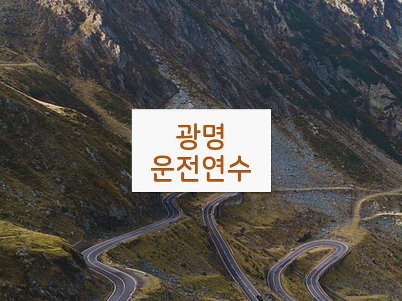 광명운전연수 후기