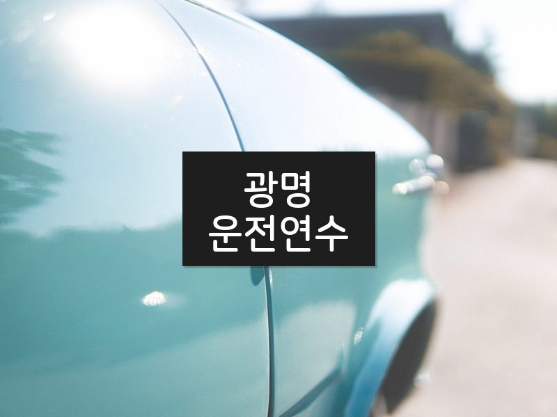 광명운전연수 후기
