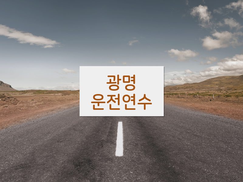 광명운전연수 후기