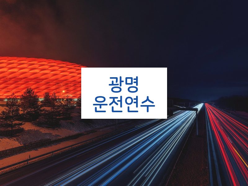 광명운전연수 후기