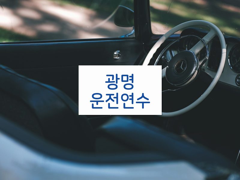 광명운전연수 후기