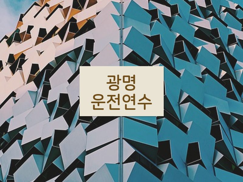 광명운전연수 후기