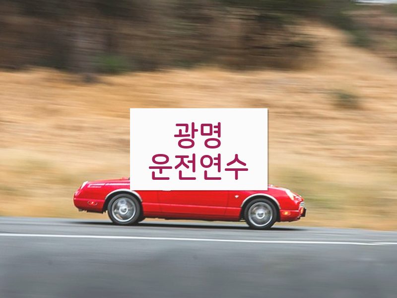 광명운전연수 후기