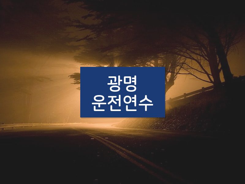 광명운전연수 후기