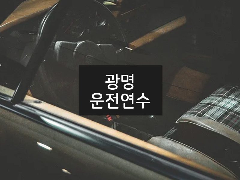 광명운전연수 후기