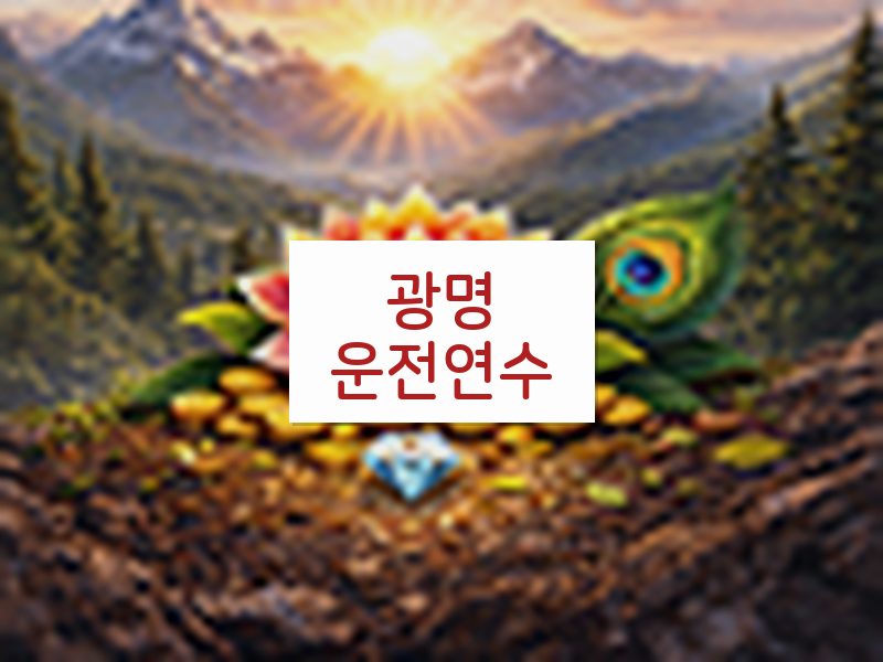 광명운전연수 후기
