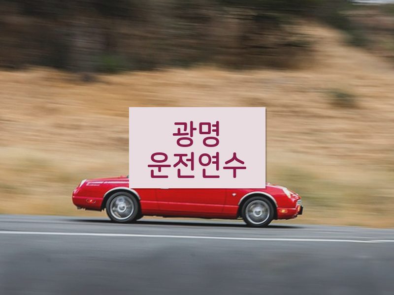 광명운전연수 후기