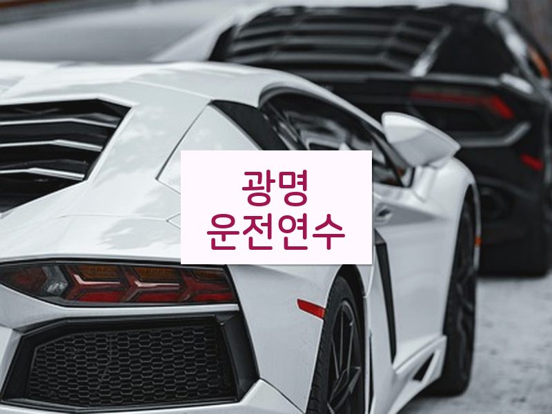 광명운전연수 후기