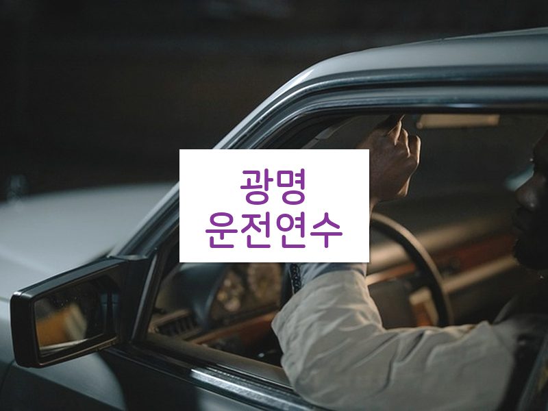 광명운전연수 후기