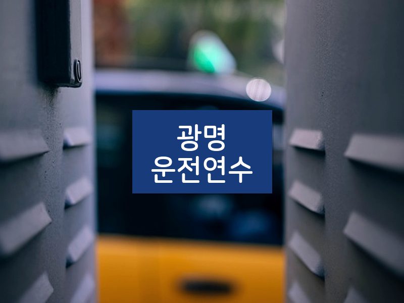 광명운전연수 후기