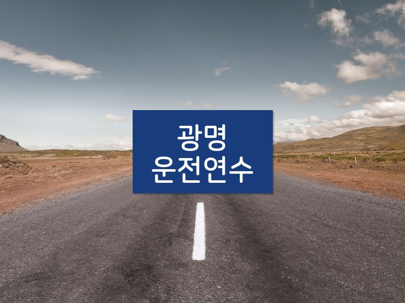 광명운전연수 후기