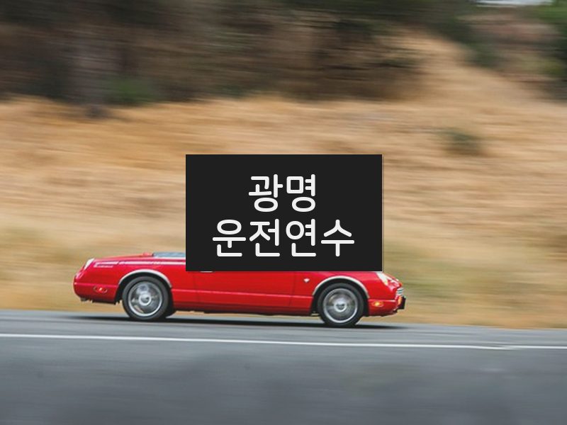 광명운전연수 후기