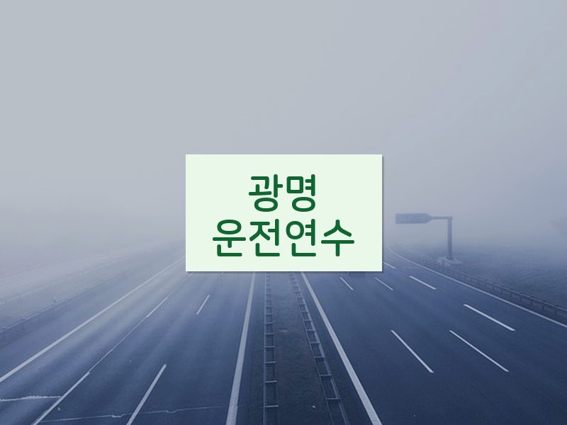 광명운전연수 후기